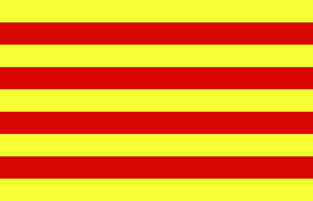 Onlinelabels Clip Art   Flag Of Catalunya   Spain
