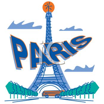 Paris  Paris Eiffel Tower Cartoon