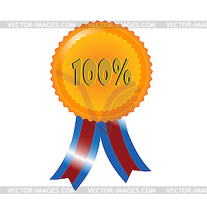Percent 100   Vector Clipart