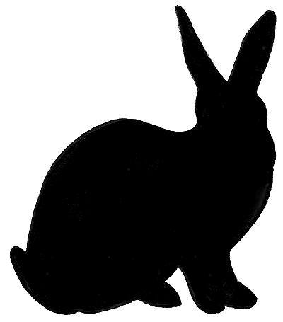 Rabbit Silhouette   Clipart Best