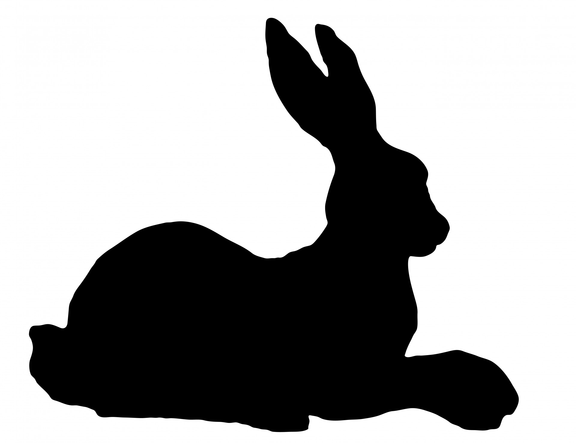 Rabbit Silhouette Clipart Free Stock Photo Hd   Public Domain Pictures