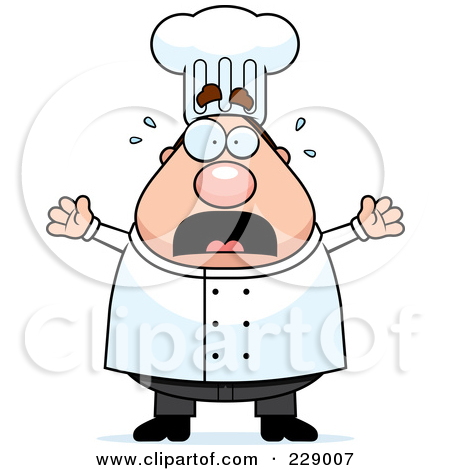 Royalty Free  Rf  Stressed Chef Clipart Illustrations Vector