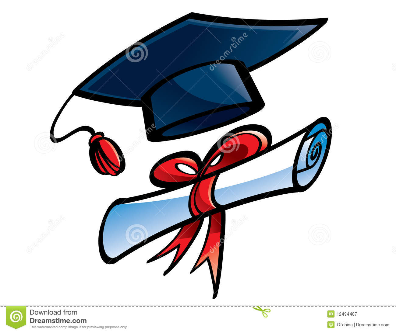 Royalty Free Stock Photography  Education  Graduation Cap And Diploma