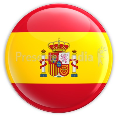 Spain Flag Button   Signs And Symbols   Great Clipart For