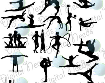 Sports Fans Silhouette Png 20 Gymnastics Silhouettes