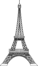 Tower 1 Paris Eiffel Tower Royalty Free Clip Art Image