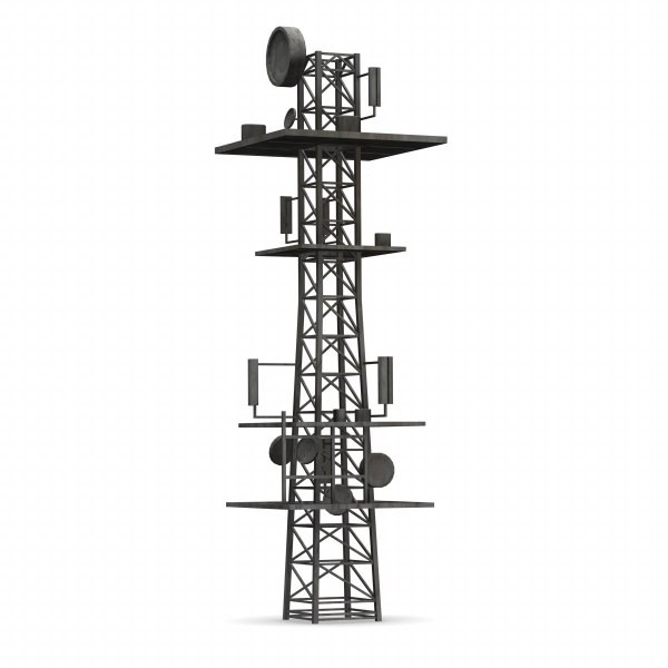 3d Communication Tower Model   Gsm Tower    By 3dmb