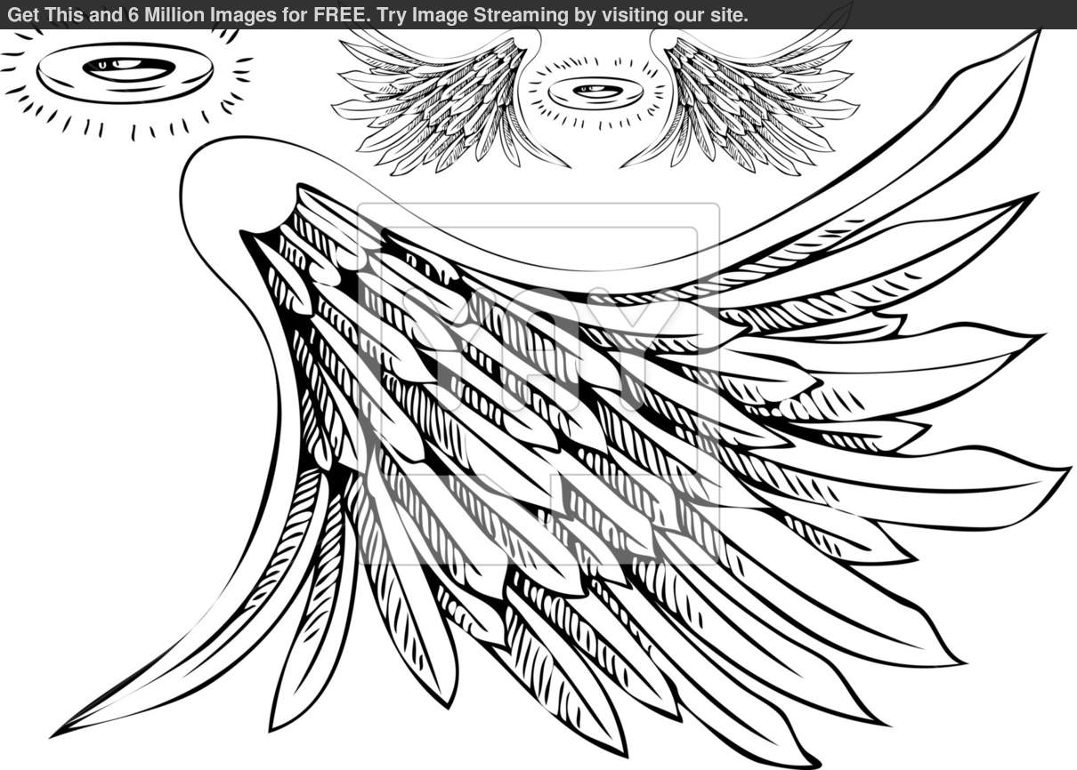 Angel Wings With Halo Clipart Save Money   Get Images For