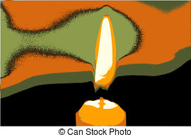 Background Black Bright Burning Candle Candlelight Clipart And Stock    