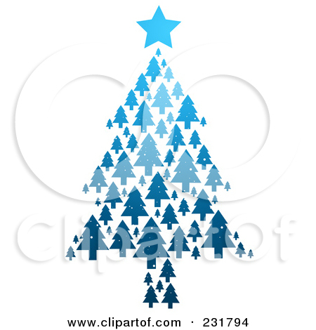 Blue Christmas Tree Clipart   Quotes Lol Rofl Com