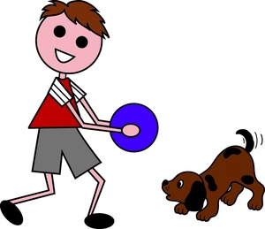 Boy And Dog Clip Art Images Boy And Dog Stock Photos   Clipart Boy And    