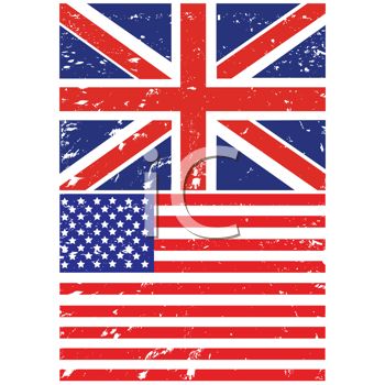 British And American Flag British And American Flags In