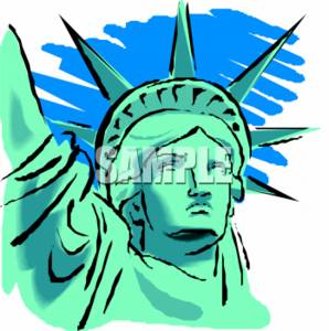 Bust Clipart 0511 0711 1914 3625 Statue Of Liberty Bust Clipart Image