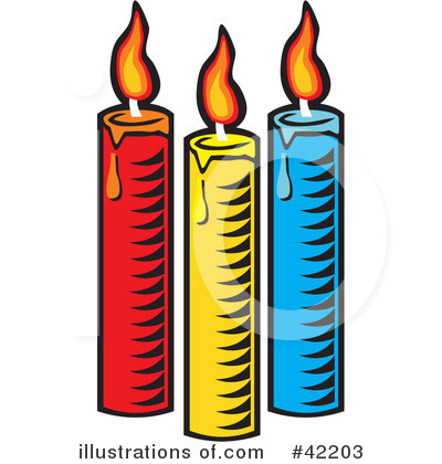 Candle Clipart  42203 By David Rey   Royalty Free  Rf  Stock