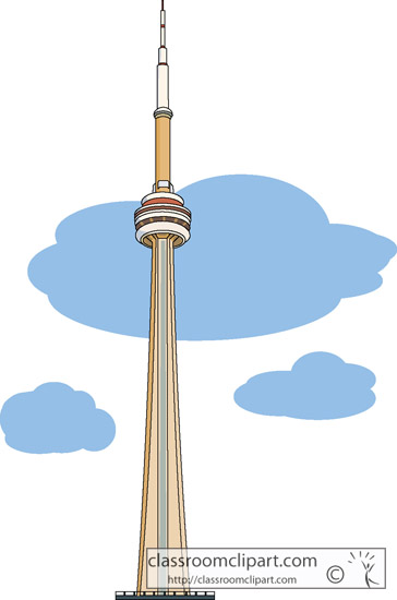 Cn Communication Tower Toronto Canada   Classroom Clipart