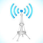 Communication Tower With Wi Fi Wave Communication Tower Communication