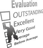     Employee Climbs Up Evaluation Improvement Form   Clipart Graphic