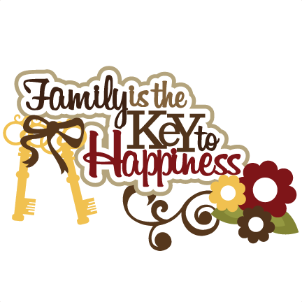Family Is The Key To Happiness Svg Scrapbook Title Family Svg