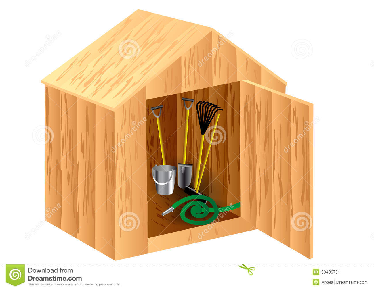 Garden Shed Clipart Garden Shed Stock Image