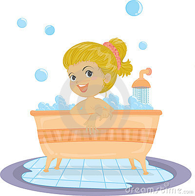 Girl Taking Bath Royalty Free Stock Photos   Image  14791308