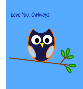 Love You Owlways Clip Art At Clker Com   Vector Clip Art Online