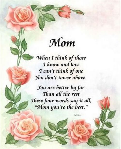    Moms Poems Sayings Quote Mother Mom Quotations    Inspirational Quotes
