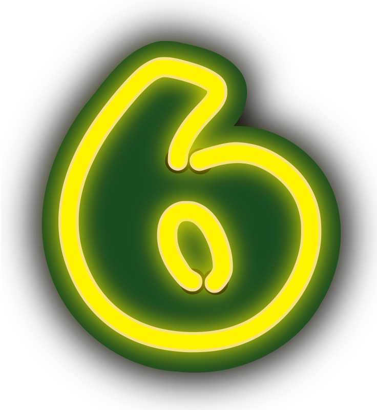 Number Six By Binameusl   Number Six With A Neon Look