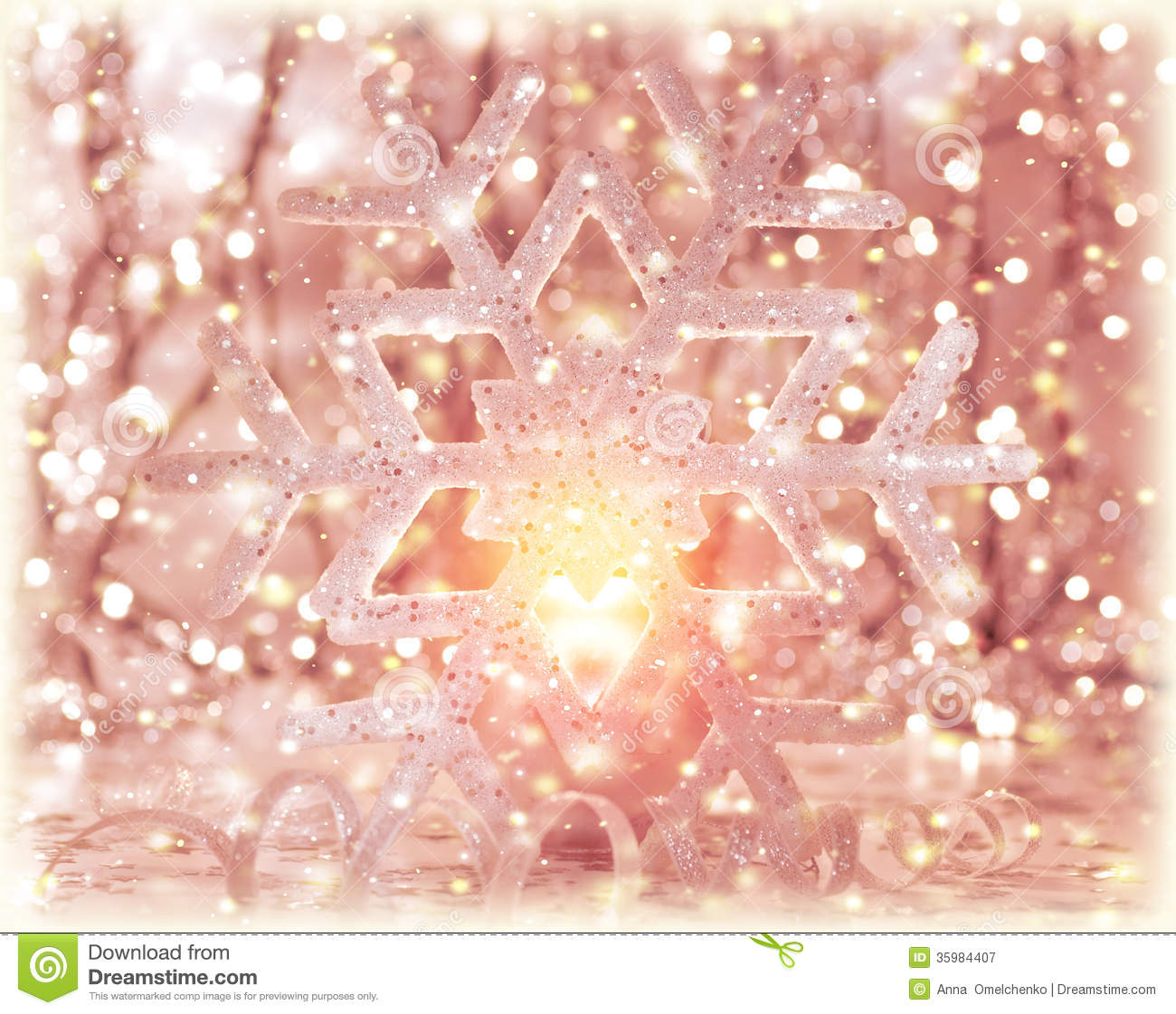 Pink Shiny Christmastime Decor Royalty Free Stock Photography   Image    