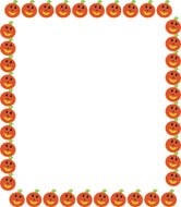 Pumpkin Border For Microsoft Word Fall Pumpkin Border Black And