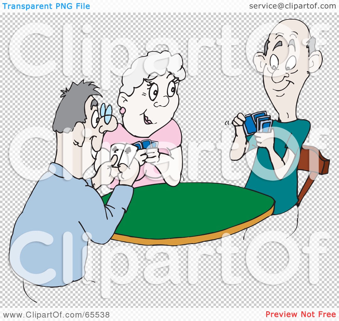 Royalty Free  Rf  Clipart Illustration Of A Group Of Elderly Playing