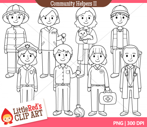     Set Ii Job Clip Art   5 00 8 Designs In Color 8 In Black And White A