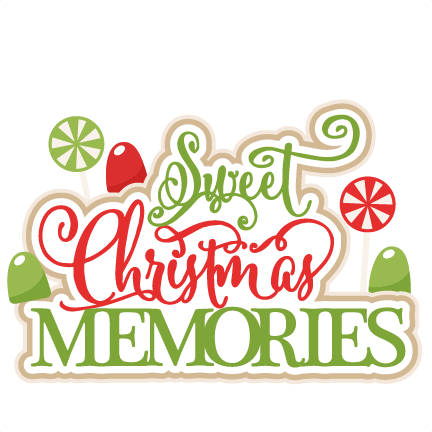 Sweet Christmas Memories Title Scrapbook Clip Art Christmas Cut Outs