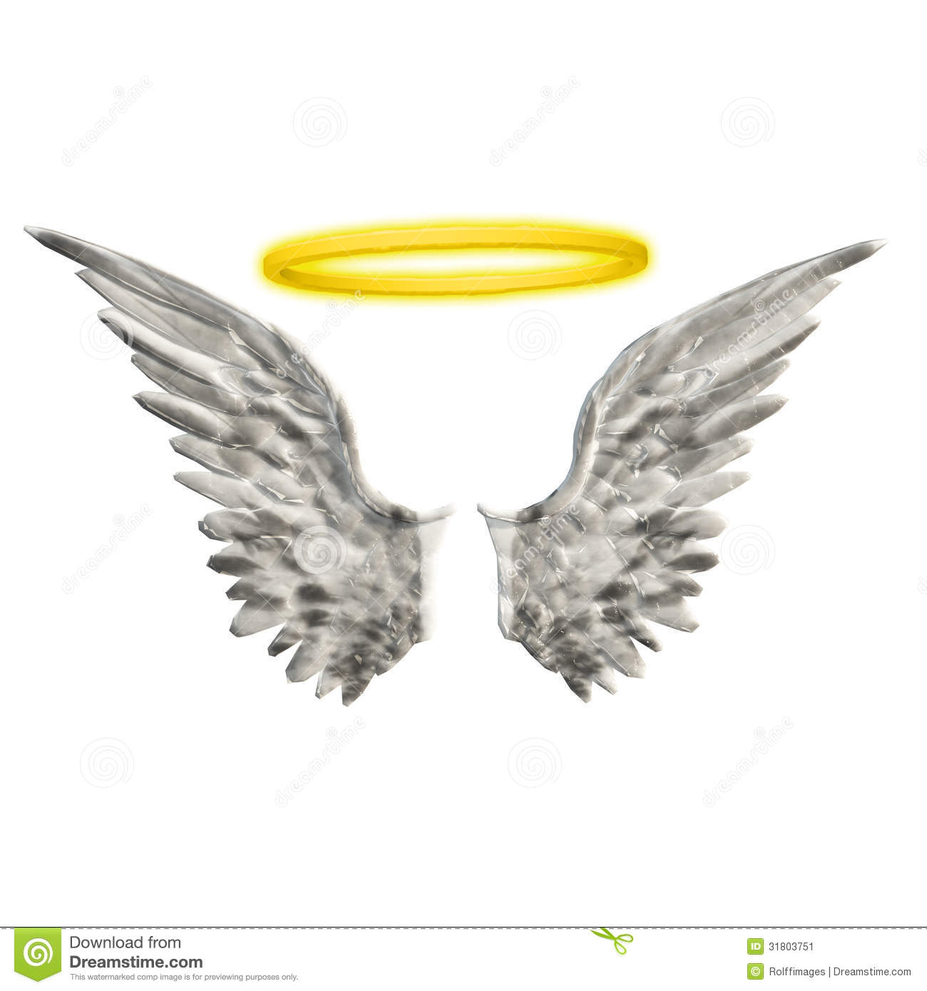 Wings Halo Stock Image   Image  31803751