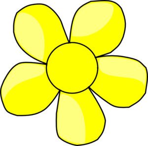 Yellow Flower Clip Art At Clker Com   Vector Clip Art Online Royalty