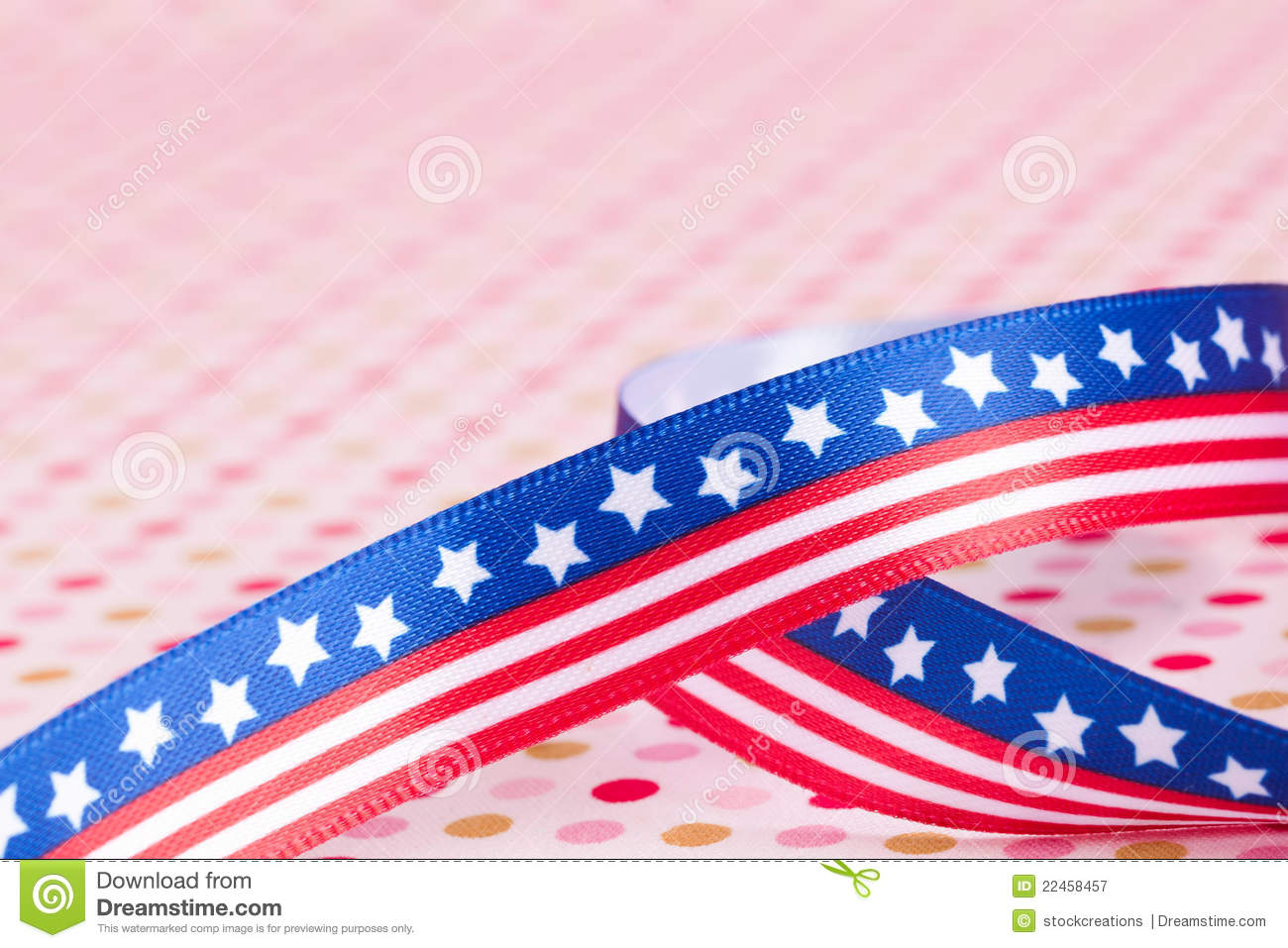 American Flag Bow Royalty Free Stock Photography   Image  22458457