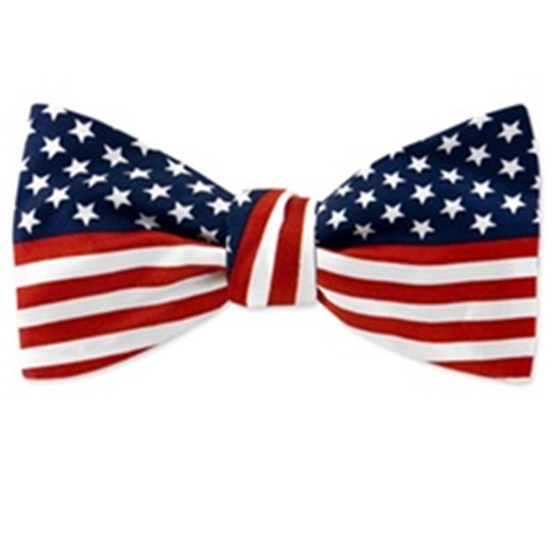American Flag Pretied Bow Tie  Wear Our Colors With Pride To Show Your