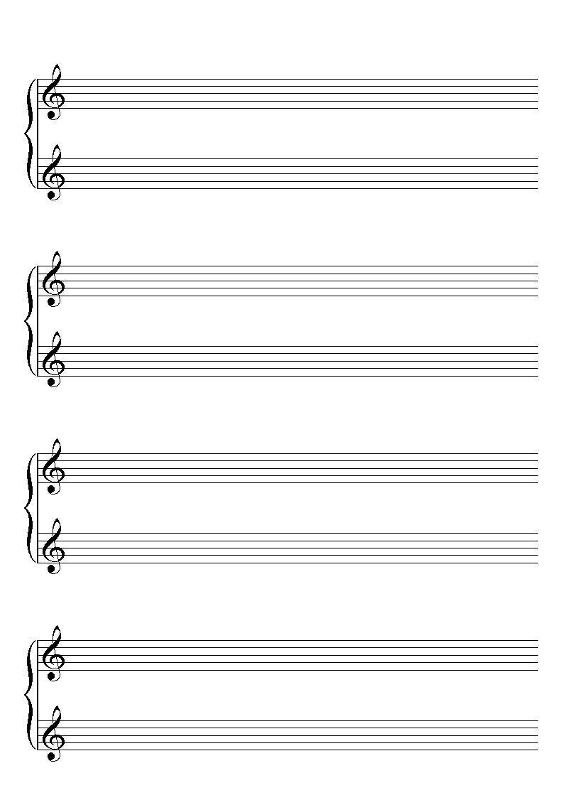 Blank Music Paper
