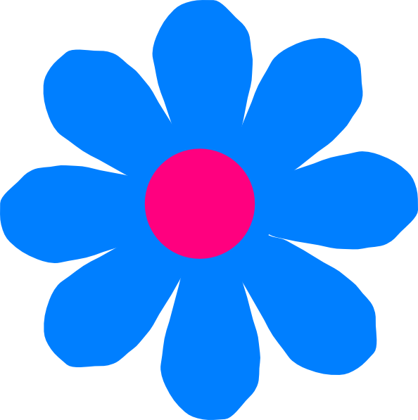 Blue Flower Clip Art Pictures