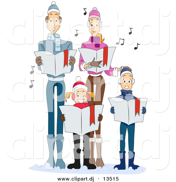 Christmas Singers Clipart   Quotes Lol Rofl Com