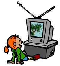 Girl Watching Tv Clipart Kidstv Jpg Gif