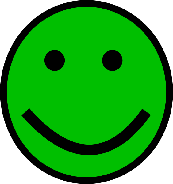 Green Smiley Face Clip Art