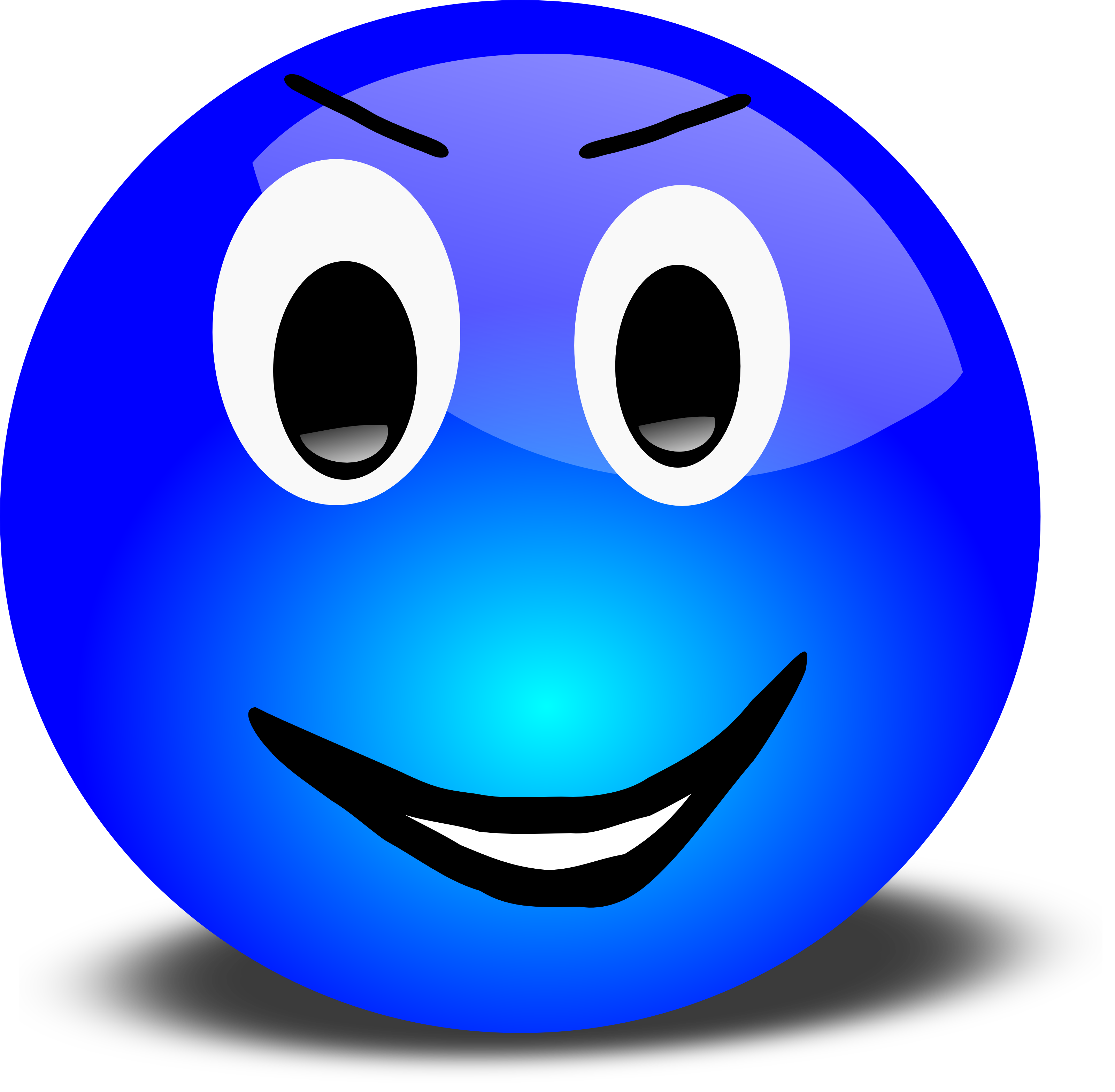 Green Smiley Face Png 83 Free 3d Grinning Blue Smiley Face Clipart