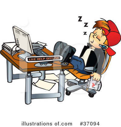 Office Clipart  37094   Illustration By Dennis Holmes Designs