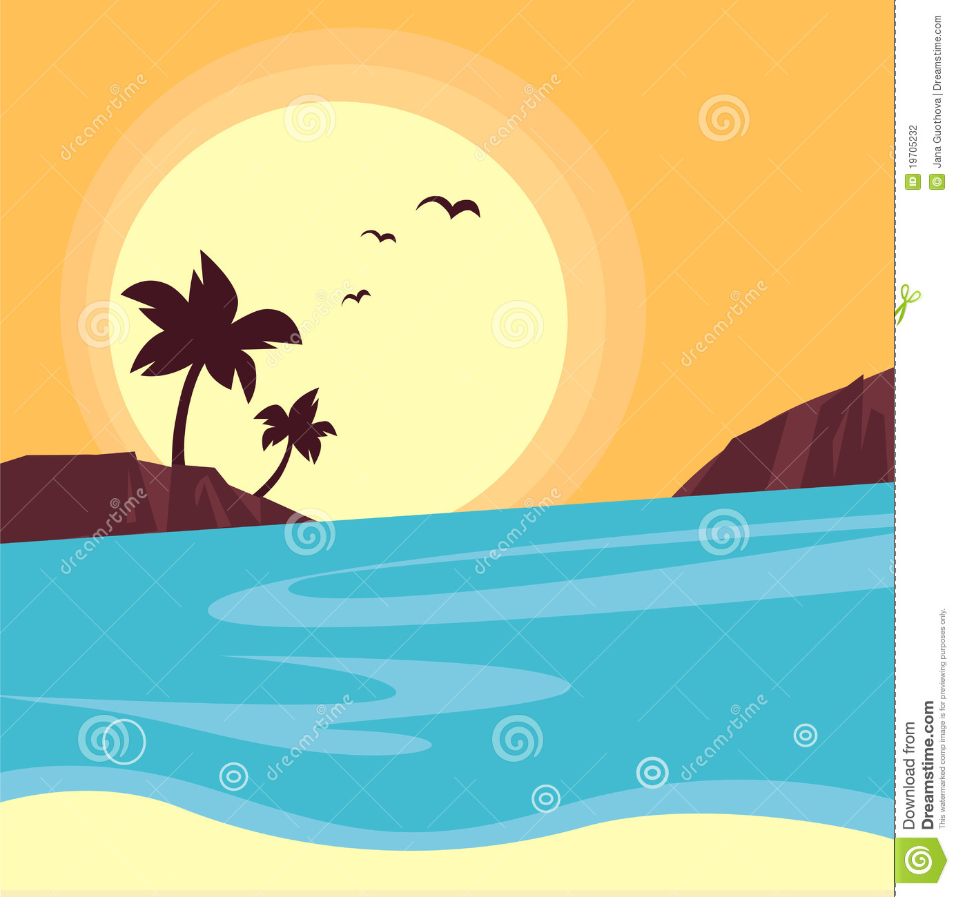 Palm Tree Beach Sunset   Clipart Panda   Free Clipart Images