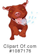 Running Pit Bull Dog Clipart   Free Clip Art Images