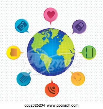 Stock Illustration   Social Networking  Clipart Illustrations