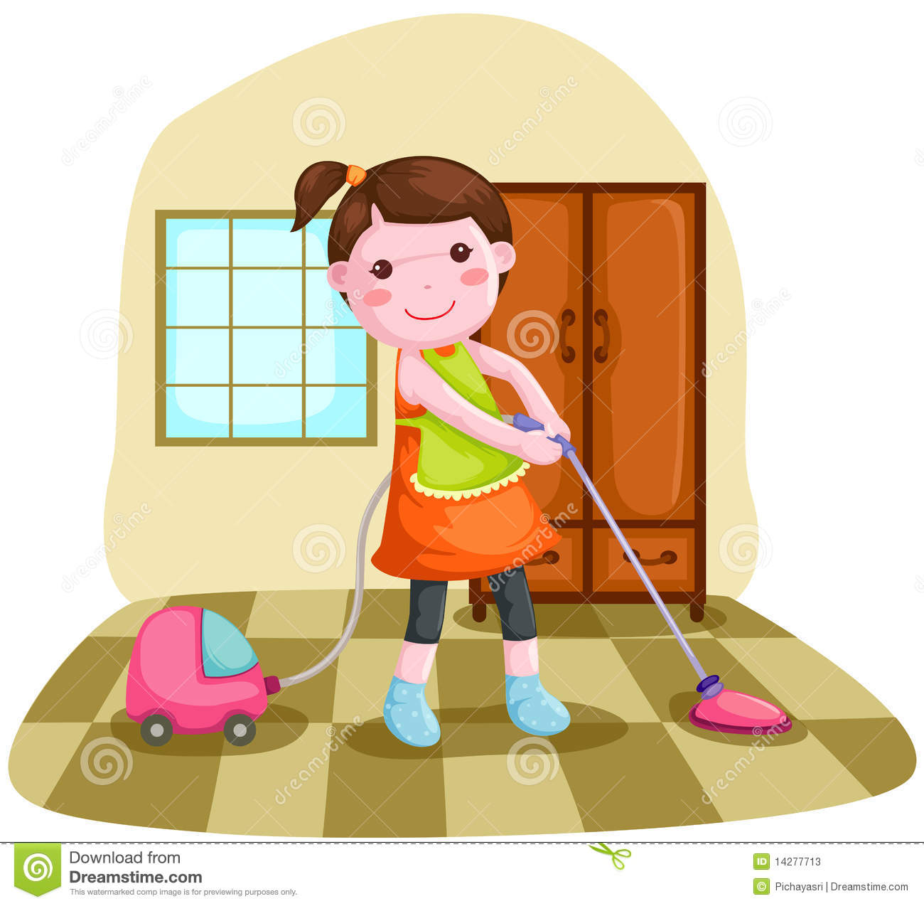 Woman Using Vacuum Cleanner Stock Photos   Image  14277713