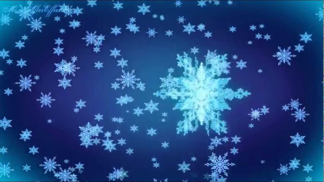 3d Snowflakes Falling Background Motion Graphic Free Download