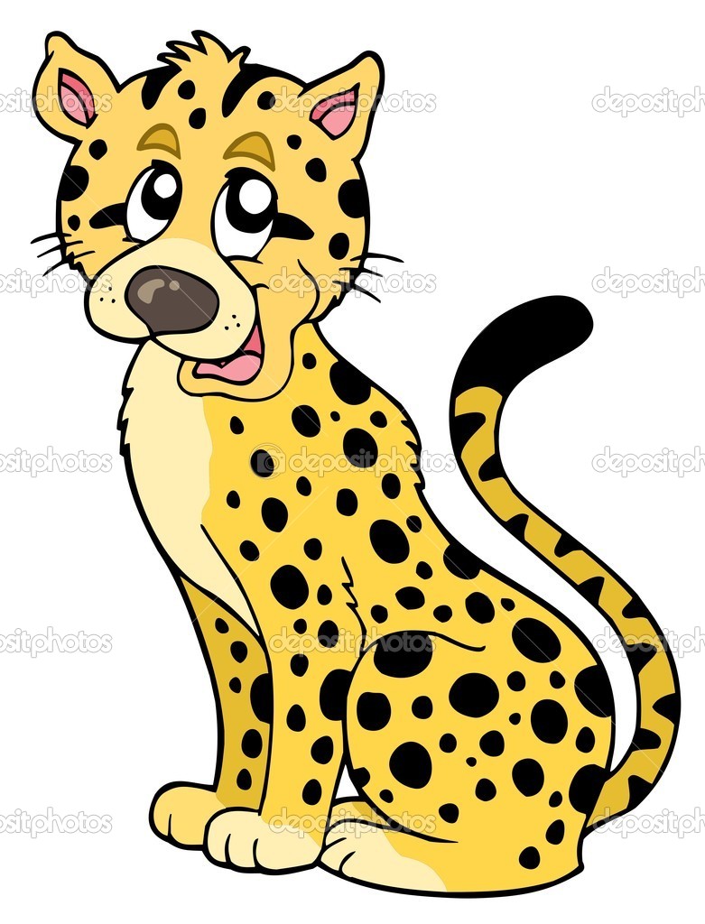 Cartoon Cheetah   Stock Vector   Clairev  3946966