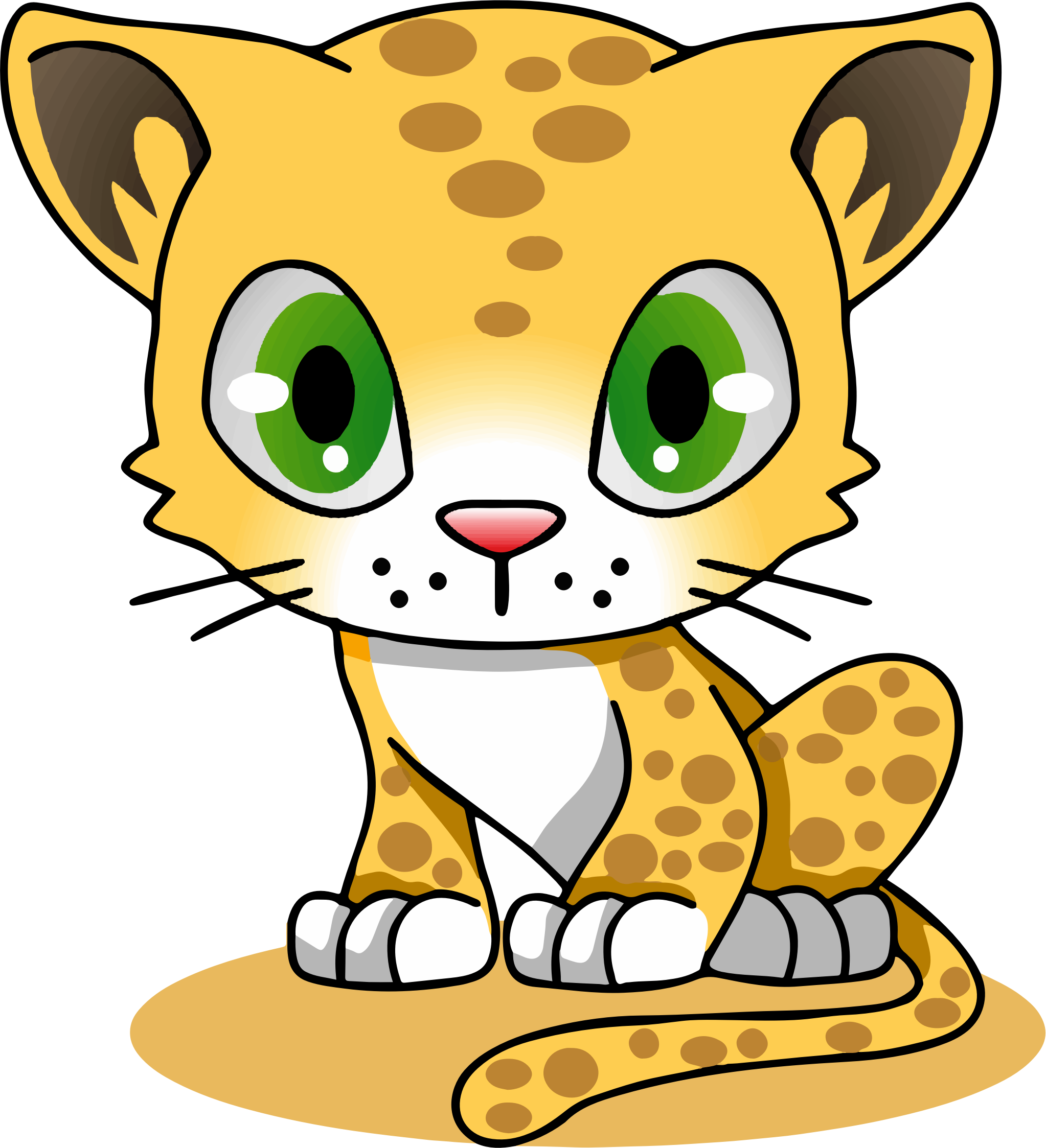 Cartoon Leopard By Gdj